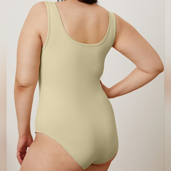 Natalie Square Neck Bodysuit - Beige - Picture 9 of 9